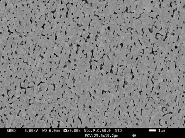 <small>สภาวะการซินเทอริง: 100°C, 10 นาที (อากาศ) → 260°C, 10 MPa, 5 นาที (N₂)</small>