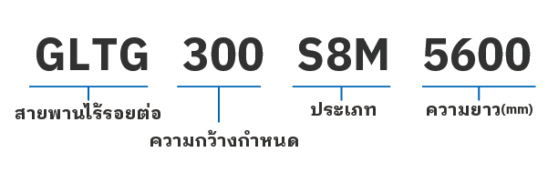 สายพานไทม์มิ่ง SUPER TORQUE G แบบยาวไม่สิ้นสุด
