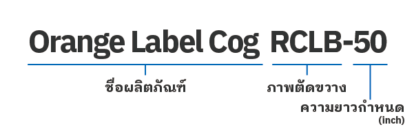 สายพานร่องฟันมาร์คสีส้ม(Orange Label Cogged V-belts)